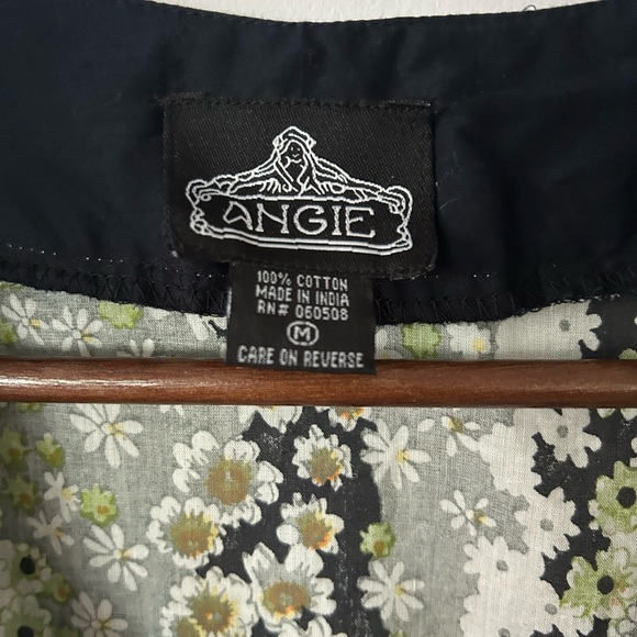 Angie Floral 100% Cotton Babydoll Top, EUC, Size Med - Picture 3 of 4